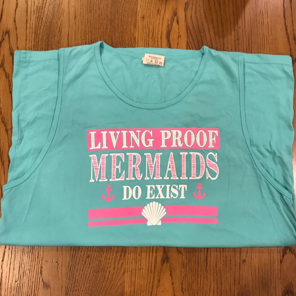 Jadelynn Brooke Teal tank top